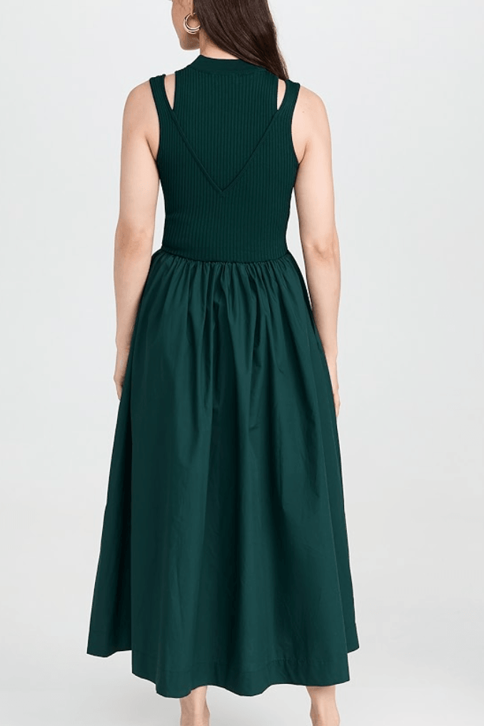 en saison green dress En Saison Women's Laguna Floral-Print Midi Dress