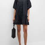 Simkhai Crissy Cotton Poplin Dress Black