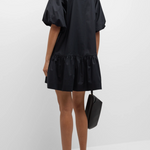 Simkhai Crissy Cotton Poplin Dress Black