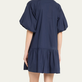 Simkhai Crissy Cotton Poplin Dress Midnight