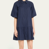 Simkhai Crissy Cotton Poplin Dress Midnight