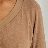 Oconnor V Neck Sweatshirt Walnut