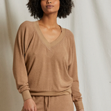 Oconnor V Neck Sweatshirt Walnut