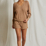 Oconnor V Neck Sweatshirt Walnut