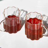 Clear Wave Mugs Set of 2