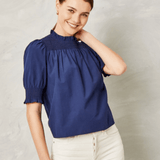 Cartolina Cassidy Top Cotton Poplin Navy