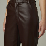 Joe's Jeans The Mia Vegan Leather Trouser 32" Coffee Bean