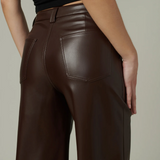 Joe's Jeans The Mia Vegan Leather Trouser 32" Coffee Bean