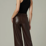 Joe's Jeans The Mia Vegan Leather Trouser 32" Coffee Bean