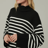 The Penelope Stripe Sweater White/ Black