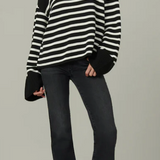 Joe's Jeans The Penelope Stripe Sweater White/ Black