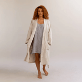 Piglet Linen Robe Oatmeal