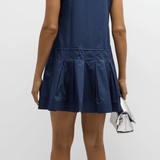 Denver Pleated Tank Mini Dress Midnight