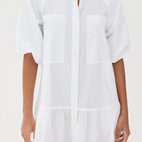 Crissy Cotton Poplin Dress White