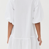 Crissy Cotton Poplin Dress White