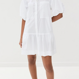 Crissy Cotton Poplin Dress White