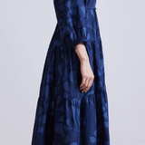 Trinidad Maxi Dress Indigo Trellis