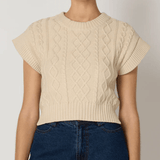 Gigi Sweater Vest Cream