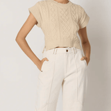 Gigi Sweater Vest Cream