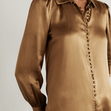 Round Collar Shirt Cinnamon