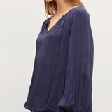 Velvet Helen Top Navy