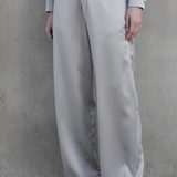 Modesto Silk Charmeuse Pant Platinum