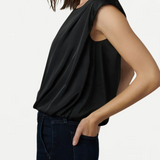 The Victoria Sleeveless Top Black