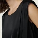 The Victoria Sleeveless Top Black