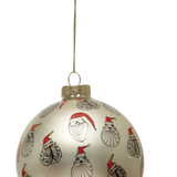 4" Inch Round Glass Ornament