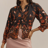 Leonie Top Blumen Cedar