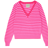 Crop Stripe Vee