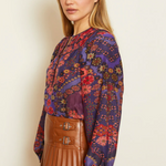 Caballero Emery Patchwork Pansy Top