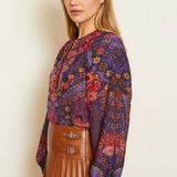 Caballero Emery Patchwork Pansy Top