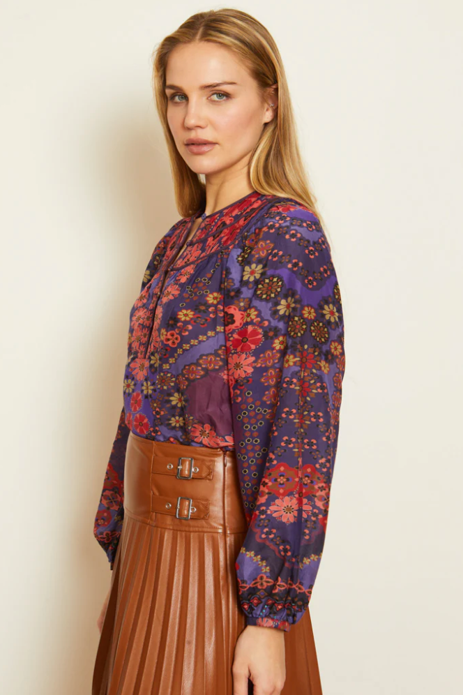 Caballero Emery Patchwork Pansy Top