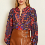 Caballero Emery Patchwork Pansy Top