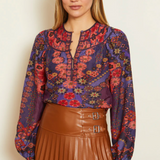 Caballero Emery Patchwork Pansy Top