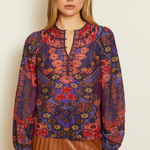 Caballero Emery Patchwork Pansy Top