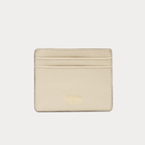 Card Case Crinkled Leather Leather Oyster