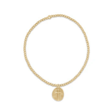 Classic Gold 2MM Bead Bracelet - Inspire Small Gold Charm