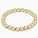 Classic Gold 7MM Bead Bracelet