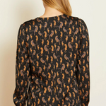 Arlette Stamped Leopard Top