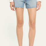 The Skipper Short N Long Fray Denim Short