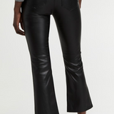 Lennon Slate Black Leather Pant