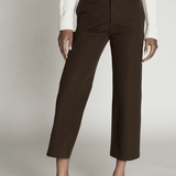 Le Jane Crop Trouser Chocolate Brown