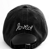 Baseball Hat Heart Patch Black/White