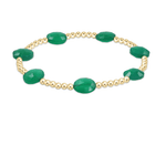 Admire Gold 3MM Bracelet Green Onyx