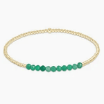 Gold Bliss 2MM Green Onyx