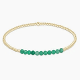Gold Bliss 2MM Green Onyx