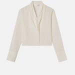 Shawl Collar Blouse Cream