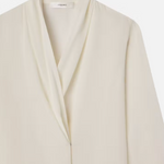 Shawl Collar Blouse Cream